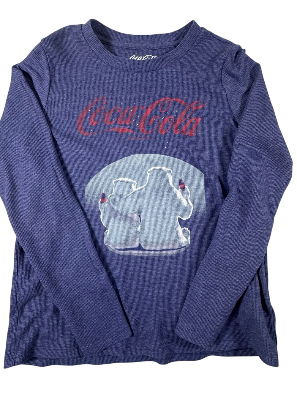 Lucky Brand Navy Long Sleeve Coca-Cola Graphic Tee